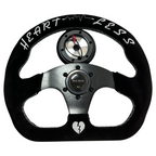 Flat Heart Steering Wheel + Short Hub Adapter Kit For Mazda Miata RX-7 RX-8 MX-3 MX-6