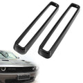 1 Set Black Front Grill Grille Inserts Guards Cover Trim for Dodge Challenger 2015-2022