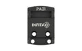 INFITAC  Pistol Adapter Mount |  Compatible with Infitac Pistol Optics |  RMSc Footprint |  Black PA01