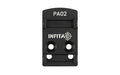 INFITAC  Pistol Adapter Mount |  Compatible with Infitac Pistol Optics |  Delta Point Pro Footprint |  Black PA02