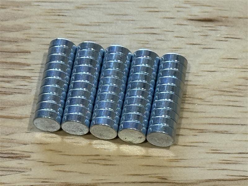 Neodymium Disc Magnets – 6mm x 3mm, 50-Pack