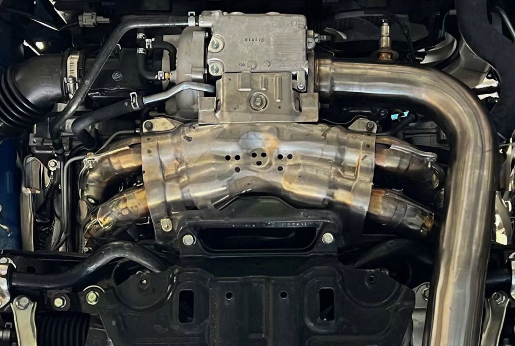 Subaru 6MT High Flow Cat Resonated Pipe Intake Tube Exhaust For 15-21 WRX