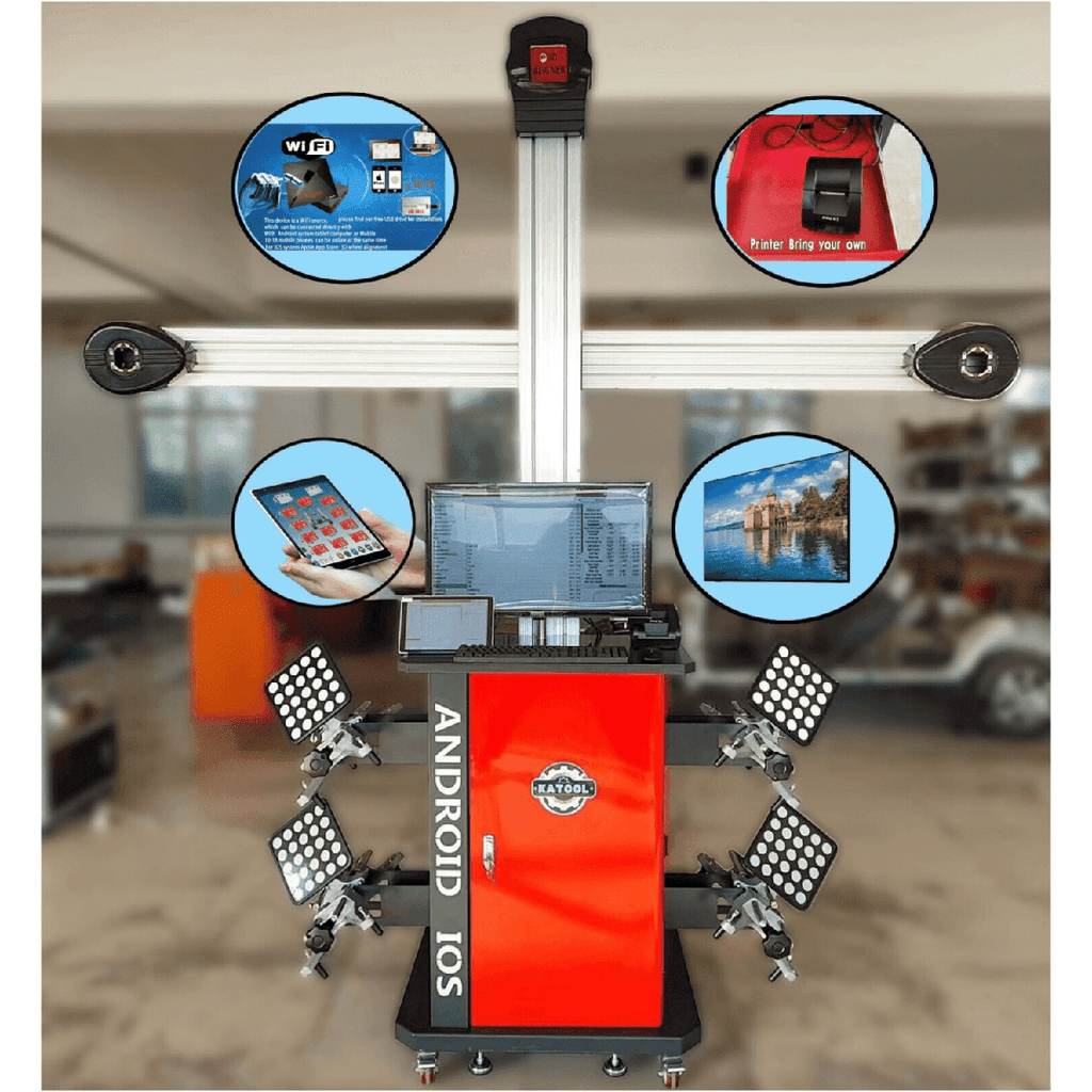 Katool KT-AV9 3D Wheel Alignment Machine with Cabinet