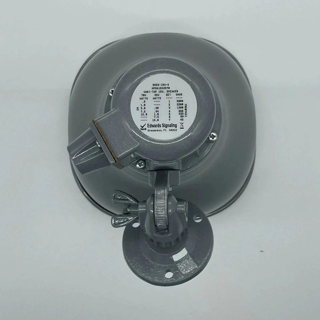 Kidde 15-Watt Fire Safety Loudspeaker Gray Clear Powerful Fire Notification for Contractors