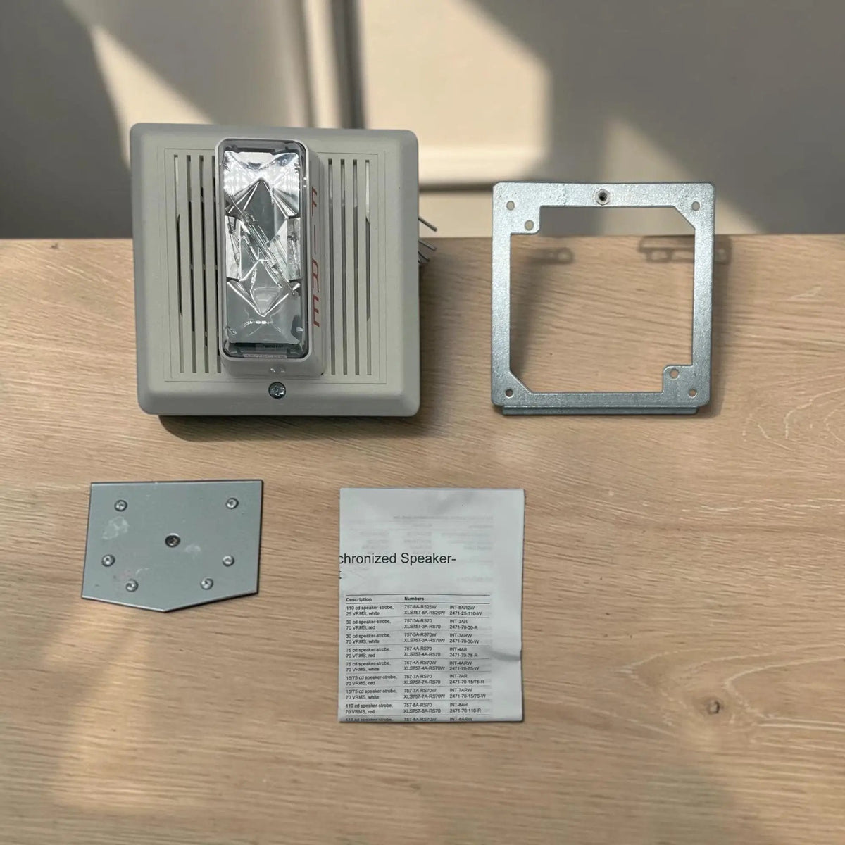 Kidde 15/75 cd Re-entrant Speaker Strobe UL Listed Advanced Fire Safety Alert System