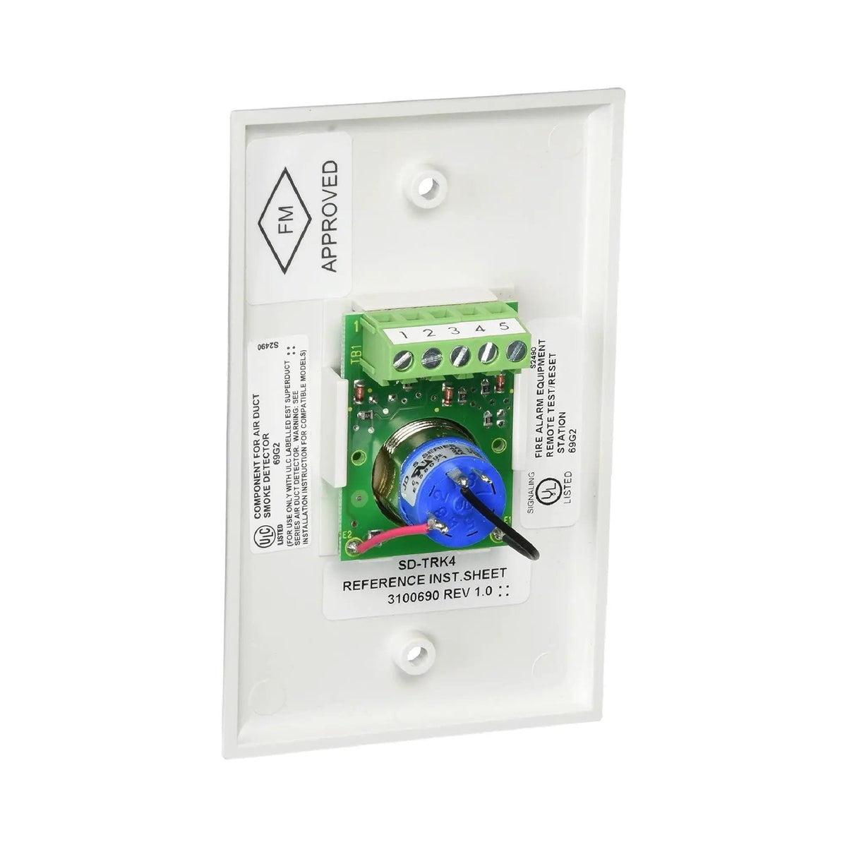 Kidde Duct Detector Remote Test Reset Station UL/FM Approved Fire Safety Accessory for Maintenance Professionals