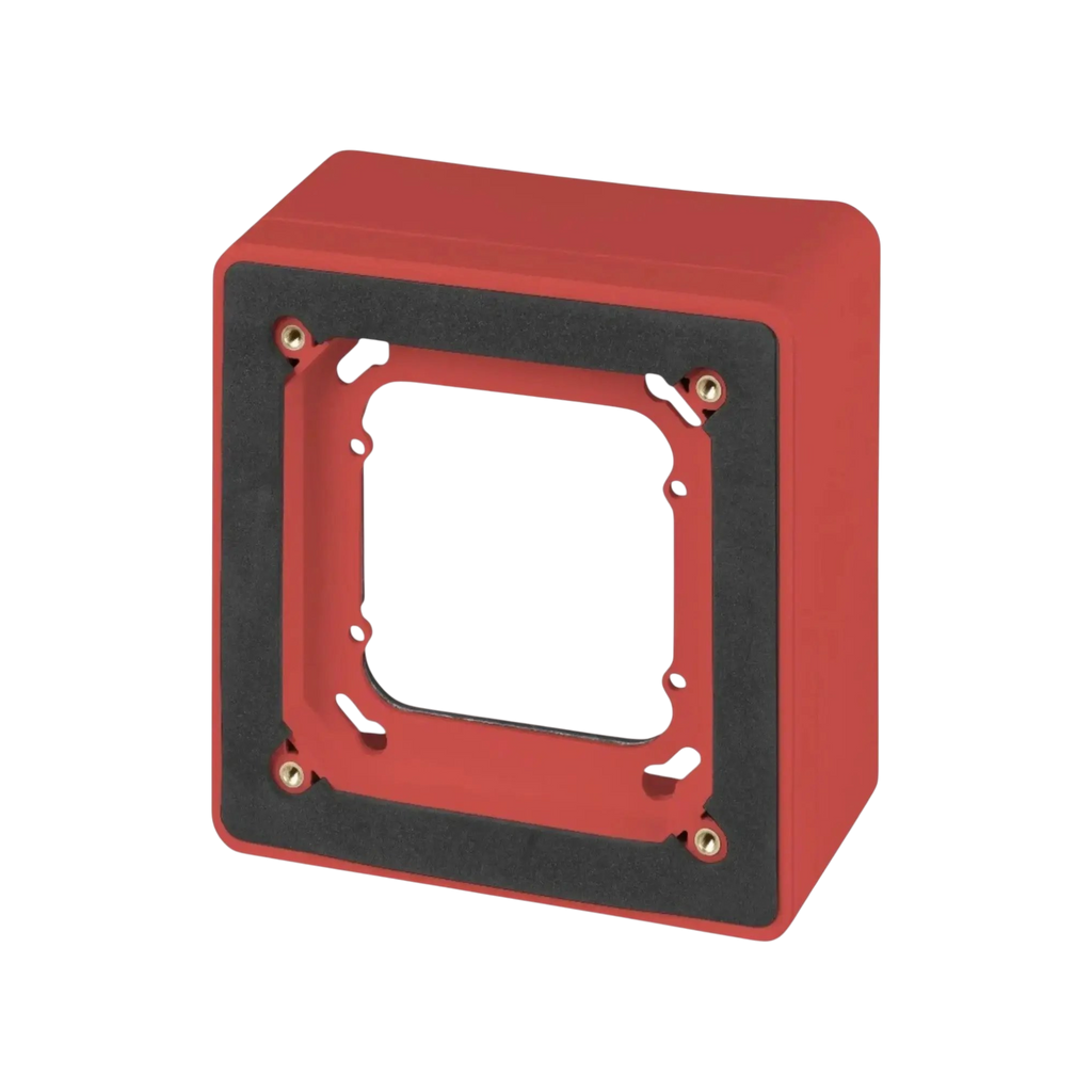 Kidde Flush Surface Mount Adapter Red for Fire Safety Systems