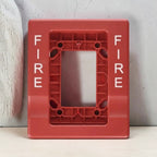 Kidde Genesis Fire Alarm Trim Red 1-Gang to 4-Inch Secure Fire Protection