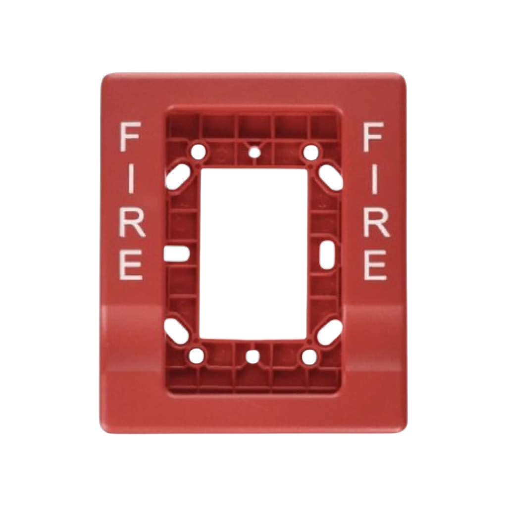 Kidde Genesis Fire Alarm Trim Red 1-Gang to 4-Inch Secure Fire Protection