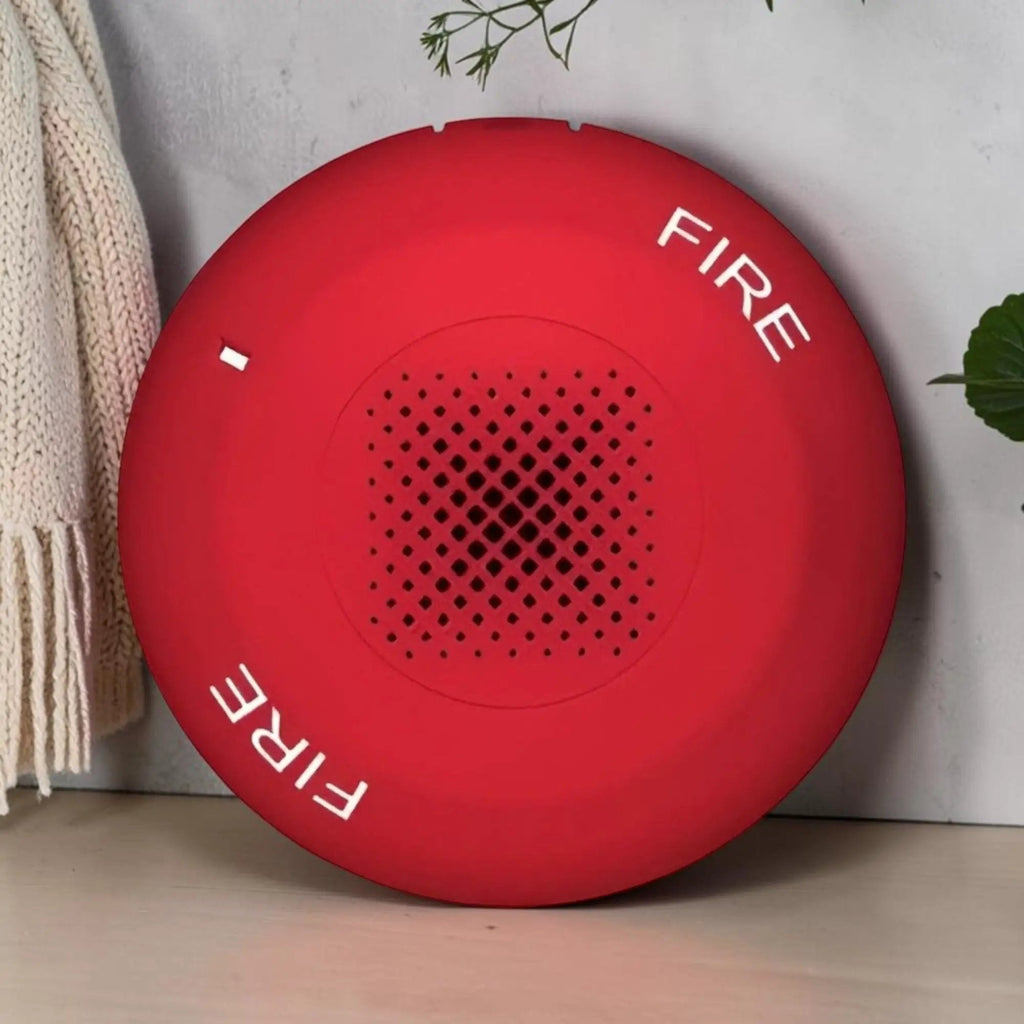 Kidde Genesis Red Fire Ceiling Speaker Clear Emergency Alerts for Safety