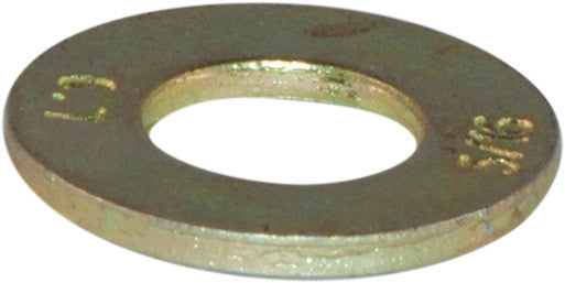7/16 L9 SAE Tension Flatwasher Yellow Zinc Plated Domestic USA (50)