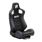 Bull Boost Adjustable Racing Lowered Ultra Max Bucket Seat w/ Seat Rails