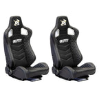 Bull Boost Adjustable Racing Lowered Ultra Max Bucket Seat w/ Seat Rails
