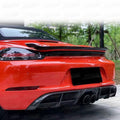 Dry Carbon Fiber Rear Trunk Spoiler for Porsche Cayman Boxster 718 16-19
