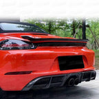 Dry Carbon Fiber Rear Trunk Spoiler for Porsche Cayman Boxster 718 16-19