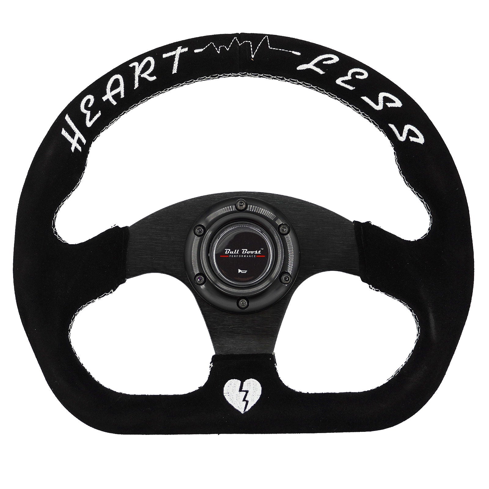Flat Heart Steering Wheel + Short Hub Adapter Kit For Mazda Miata RX-7 RX-8 MX-3 MX-6