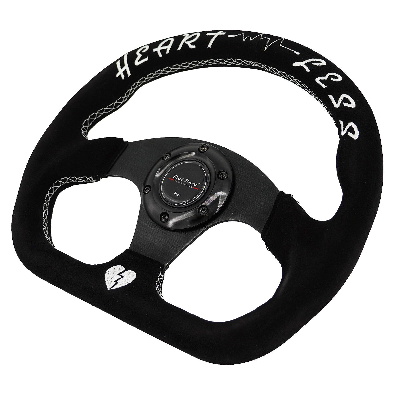 Flat Heart Steering Wheel + Short Hub Adapter Kit For Mazda Miata RX-7 RX-8 MX-3 MX-6