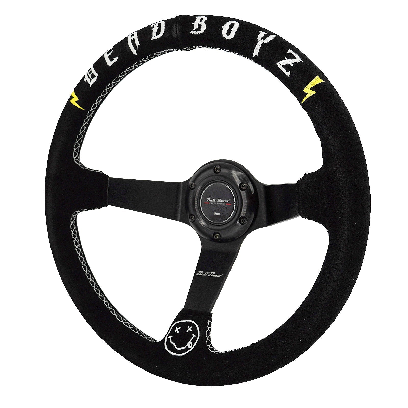Deadboyz 350mm Steering Wheel + Short Hub Adapter Kit For Mazda Miata RX-7 RX-8 MX-3 MX-6