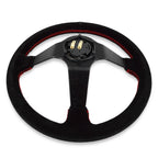 John 350mm Steering Wheel + Short Hub Adapter Kit For Mazda Miata RX-7 RX-8 MX-3 MX-6