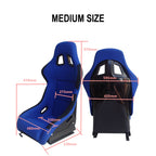 Pink Bull Boost Adjustable Racing Lowered Heartbreak Bucket Seat with Slider Rails