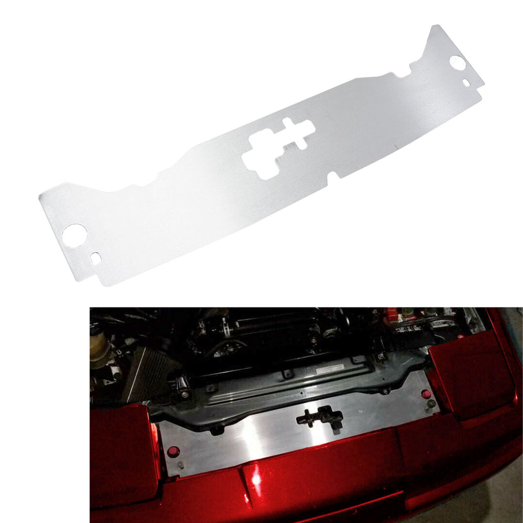 Radiator Cooling Plate Panel Slam Cover Aluminum For MK3 Supra 86-92 MKIII