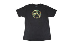 Magpul Industries Woodland Camo Icon Logo |  T-Shirt |  2X Large |  Cotton Polyester Blend |  Black