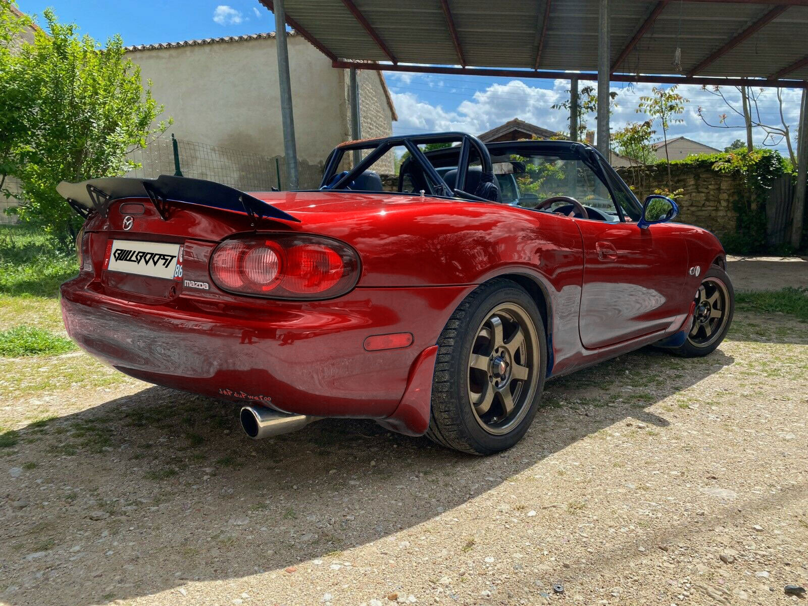 Miata MX-5 NB Ducktail Spoiler Duckbill Trunk Wing MK2 MK2.5 Aluminum