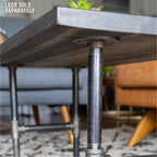 RESTORE Boulder Black Solid Wood Coffee Tabletop