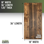 RESTORE Trail Brown Solid Wood Coffee Tabletop