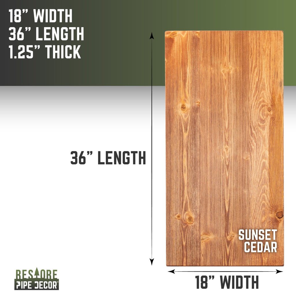 RESTORE Sunset Cedar Solid Wood Coffee Tabletop