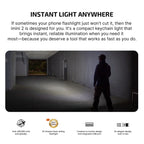 OLIGHT IMINI2PR imini 2 Rechargeable Mini Flashlight - Passionate Red