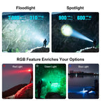 OLIGHT MARAUDERMINIT Marauder Mini Powerful LED Flashlight With RGB - Desert Terrain