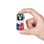 OLIGHT OCLIPPROSTARS Oclip Pro Clip on Flashlight with Floodlight Spotlight and Red Light - Stars & Stripes Edition