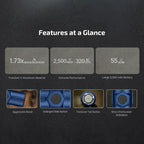 OLIGHT WARRIORULTRANB Warrior Ultra 2500 Lumens Tactical Flashlight with OAL Material - Navy Blue