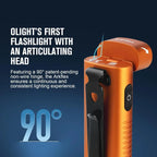 OLIGHT ARKFLEXOGSK Arkflex Adjustable Right Angle Flashlight - Orange Skeleton