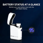 OLIGHT BATON4KITWH Baton 4 Powerful EDC Flashlight 1300 Lumens - White-Premium (With Charging Case)