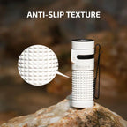 OLIGHT BATON4KITWH Baton 4 Powerful EDC Flashlight 1300 Lumens - White-Premium (With Charging Case)