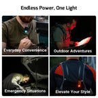 OLIGHT OCLIPPROBKC2M Oclip Pro Clip on Flashlight with Floodlight Spotlight and Red Light - Black
