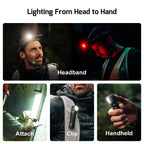 OLIGHT PERUN3OG Perun 3 Headlamp 3000 Lumens White Light and Red Light - Orange
