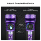 OLIGHT SEEKER4PROVIOLET Seeker 4 Pro High Power Flashlight Color - Cyber Violet CW(5700~7000K)