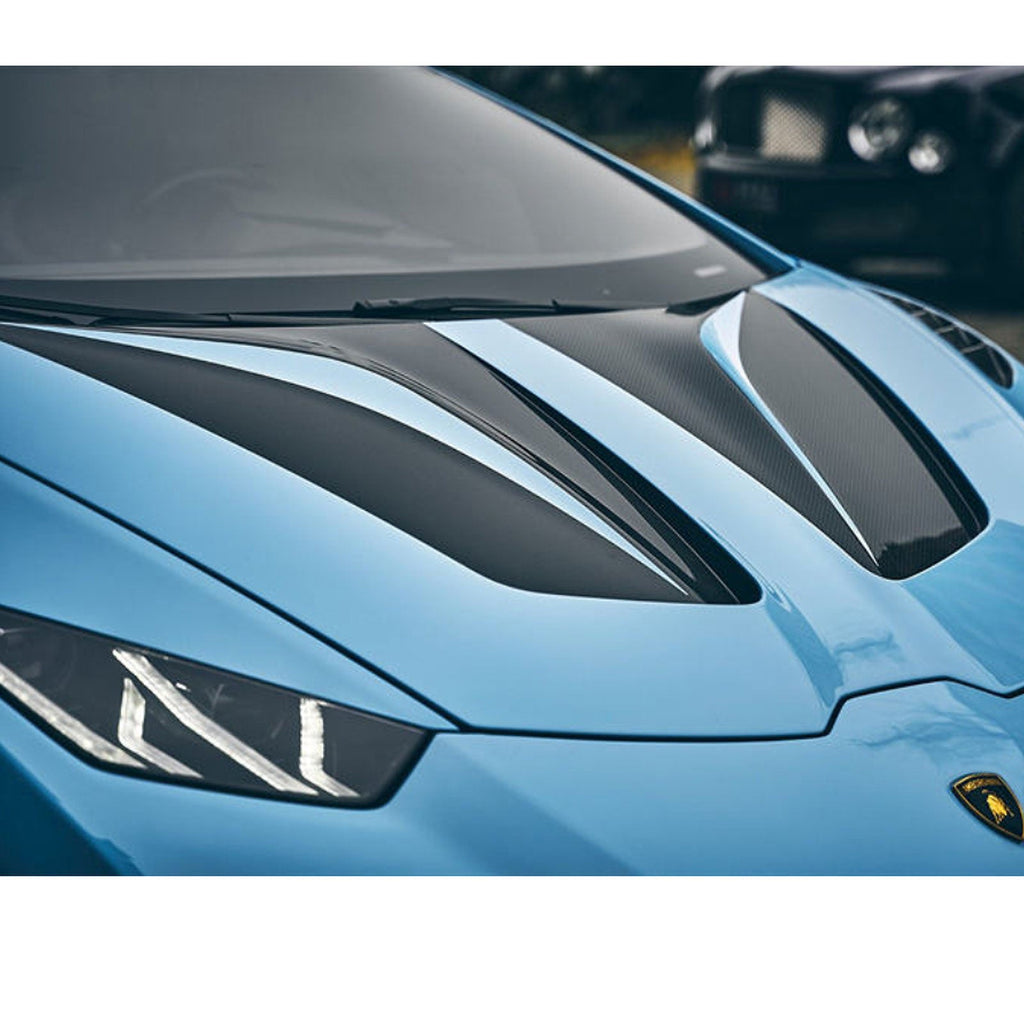 P Style Dry Carbon Fiber Front Bonnet Hood for Lamborghini Huracan LP580 LP610 EVO