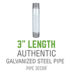 1 1/2 in. x 3 in. Galvanized Pipe