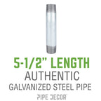 1 1/2 in. x 5 1/2 in. Galvanized Pipe