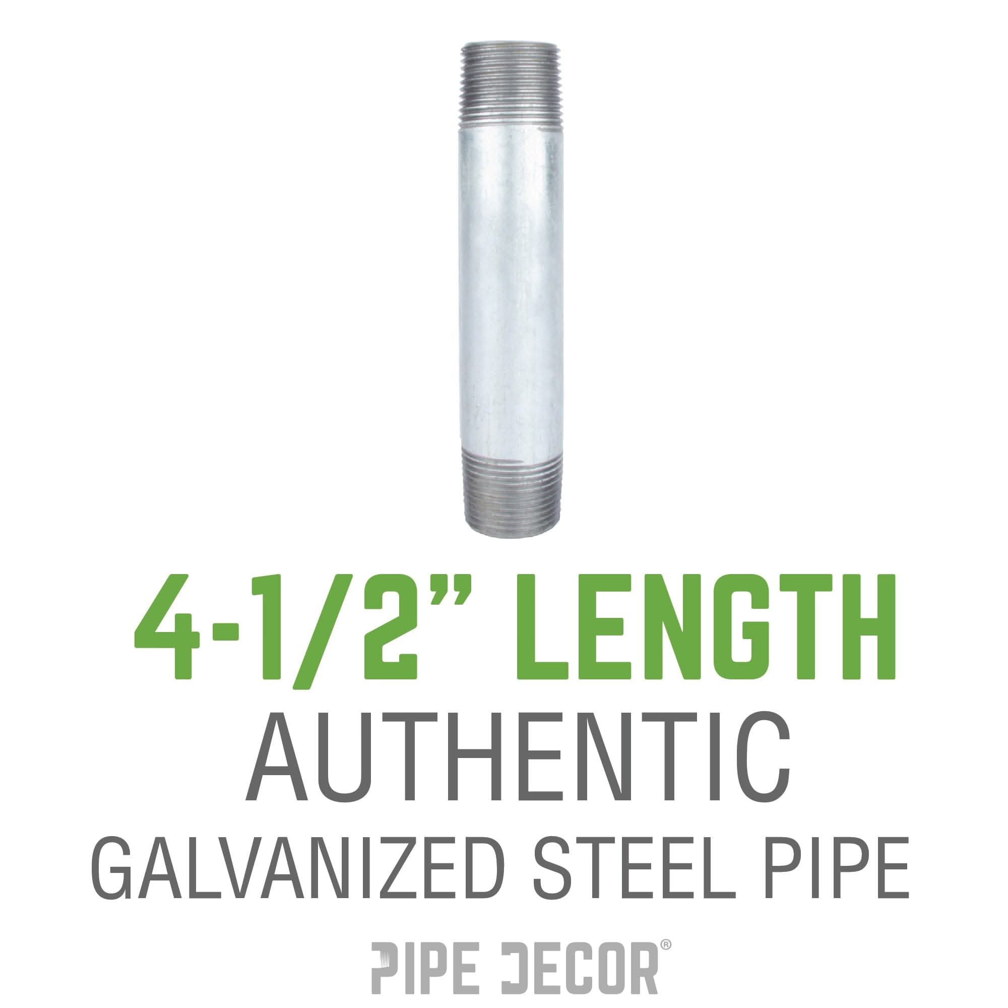1 1/4 in. x 4 1/2 in. Galvanized Pipe