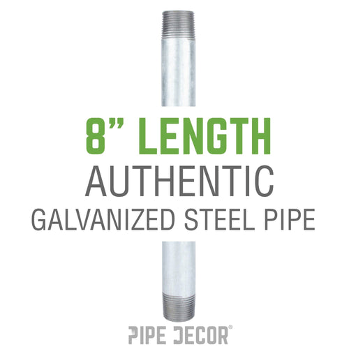 1 1/4 in. x 8 in. Galvanized Pipe