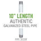 1/2 in. x 10 in. Galvanized Steel Nipple
