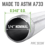 1/4 in. x Close Galvanized Steel Nipple