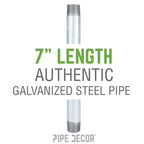 2 in. x 7 in. Galvanized Pipe