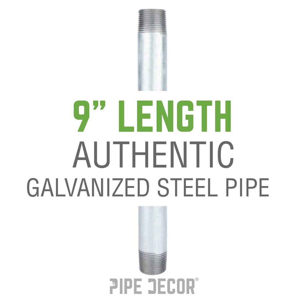 2 in. x 9 in. Galvanized Pipe
