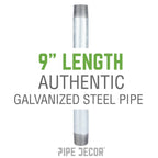 2 in. x 9 in. Galvanized Pipe